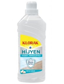 KLORAK YÜZEY TEMİZLEYİCİ 1 LT BEYAZ SABUN KOKULU