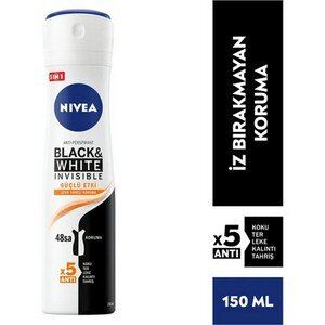 NİVEA WOMEN DEODORANT BLACK&WHİTE  GÜÇLÜ ETKİ
