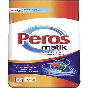 PEROS MATİK 10 KG RENKLİ BEYAZ