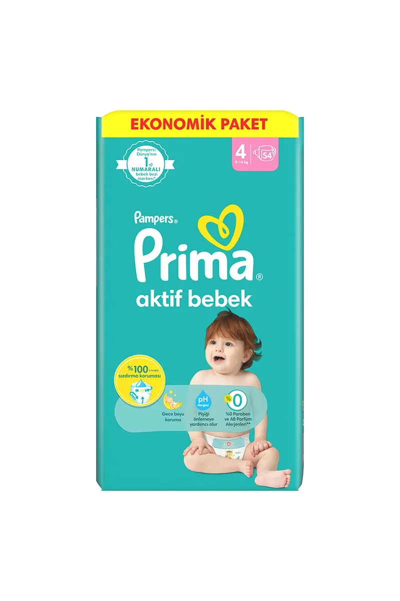 PRİMA BEBEK BEZİ HİPER 4NO 7/14 54LÜ