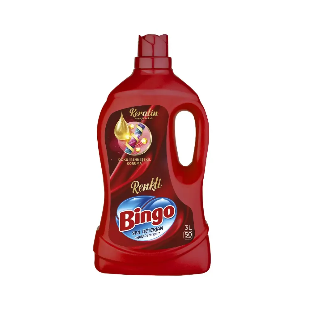 BİNGO SIVI DETERJAN 3 LT RENKLİ KERATİN