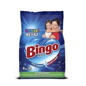 BİNGO MATİK KONSANTRE ÇAMAŞIR DETERJANI 6 KG RENKLİ BEYAZ