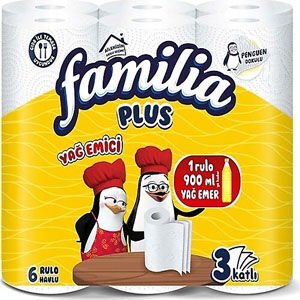 FAMİLİA PLUS YAĞ EMİCİ HAVLU 6LI