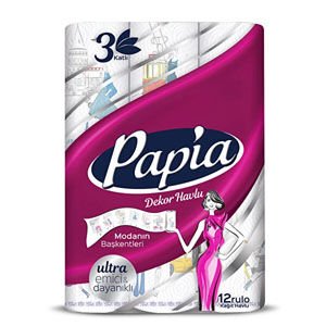 PAPİA DEKOR HAVLU 12Lİ