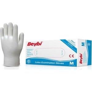 BEYBİ LATEKS MUAYENE ELDİVENİ PUDRALI (M)