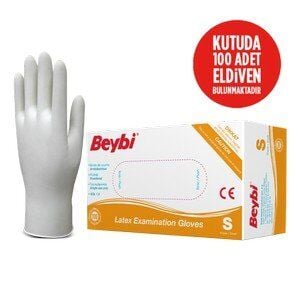 BEYBİ LATEKS MUAYENE ELDİVENİ PUDRALI (M)