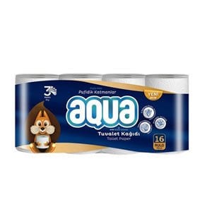 AQUA TUVALET KAĞIDI 16 LI