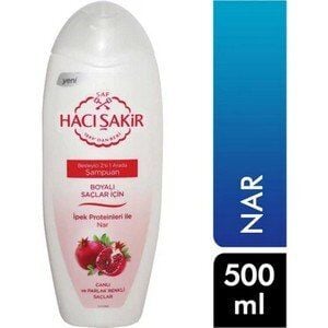 HACI ŞAKİR ŞAMPUAN 500 ML 2İN1 NAR-BOYALI SAÇ