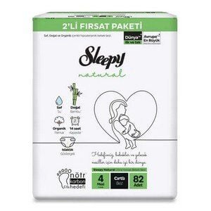 SLEEPY NATUREL BEBEK BEZİ MAXİ FIRSAT NO:4 (82Lİ)
