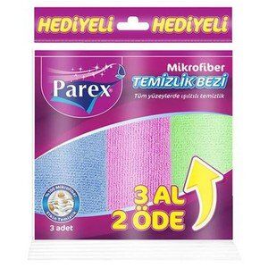 PAREX MİCROFIBER TEMİZLİK BEZİ 3AL 2ÖDE