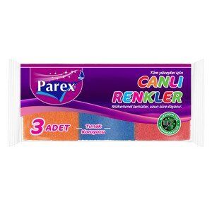 PAREX CANLI RENKLER SÜNGER OLUKLU 3LÜ