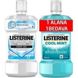 Listerine Advanced White 250 ml + Cool Mint 250 ml Set