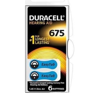 DURACELL 675 NO KULAKLIK PİLİ 6 LI
