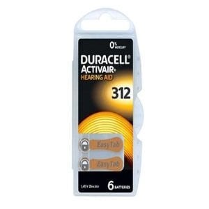 DURACELL 312 NO KULAKLIK PİLİ 6 LI