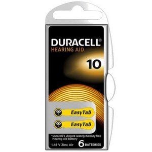 DURACELL 10 NO KULAKLIK PİLİ 6 LI