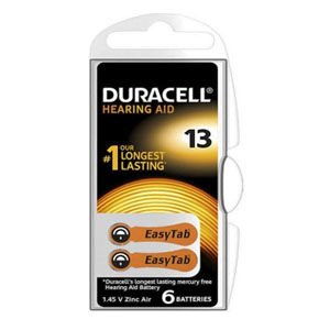 DURACELL 13 NO KULAKLIK PİLİ 6 LI