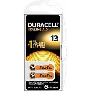 DURACELL 13 NO KULAKLIK PİLİ 6 LI