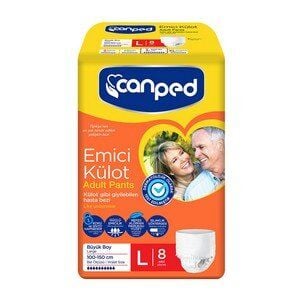 CANPED EMİCİ KÜLOT BÜYÜK 8 Lİ HASTA BEZİ