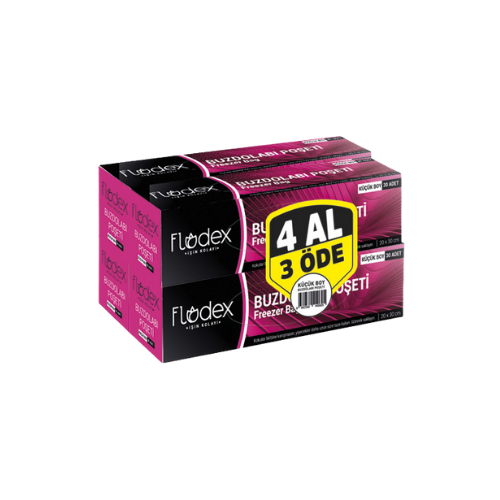 FLODEX 4LÜ BUZDOLABI POŞETİ KÜÇÜK BOY