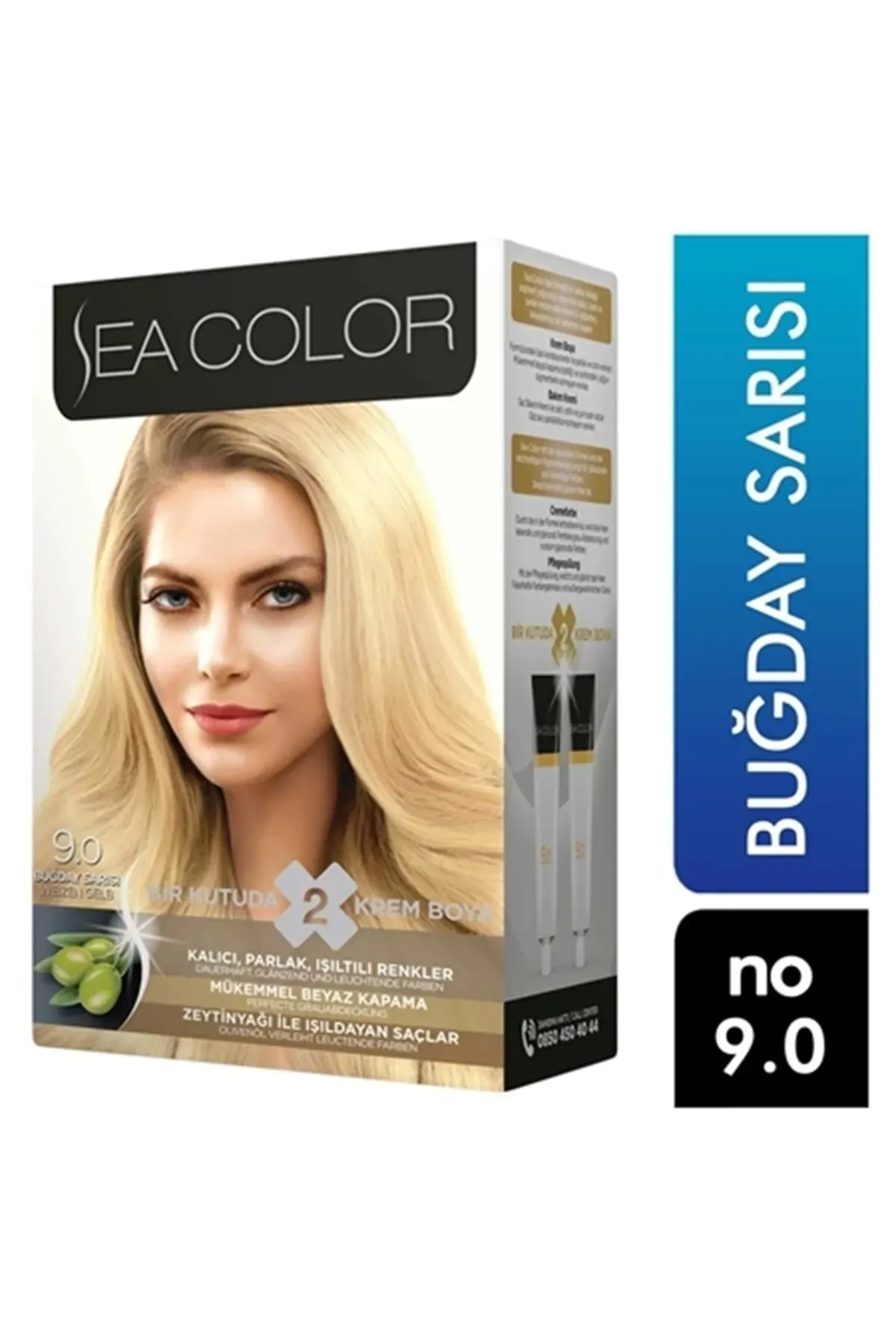 SEA COLOR SAÇ BOYASI 9.0 BUĞDAY SARISI
