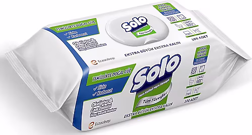 SOLO YÜZEY TEMİZLİK HAVLUSU 100 LÜ SİRKE & KARBONAT