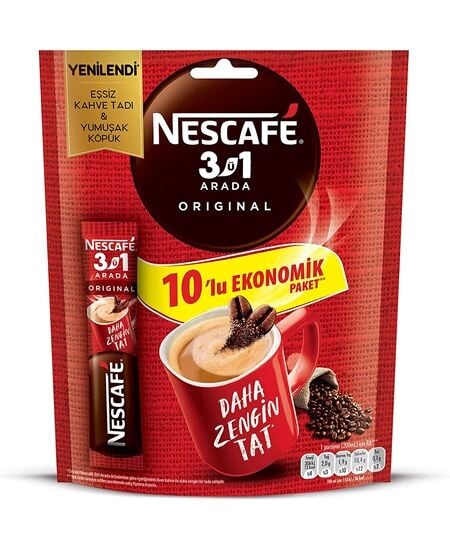 NESCAFE 3Ü 1 ARADA ORJİNAL 10 LU